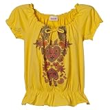 Girls' Mossimo Supply Co. Short-Sleeve Screen Print Beaded Top - Banana Split