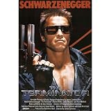(24x36) Terminator Movie Arnold Schwarzenegger with Gun 80s Poster Print