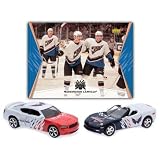 NHL Licensed Washington Capitals 2007 Home & Road Charger & Corvette Die Cast Car 2 Pack with Team Card by Upperdeck