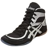 51Q8qiNM4UL. SL160  ASICS Mens Split Second 7 Wrestling Shoe,Black/White/Silver,12 D US
