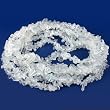 White Chip Glass Beads Jewelry Beading Parts 34" Strand