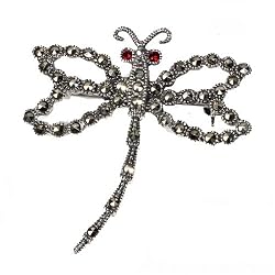 STERLING SILVER BROOCH 43X42mm - Marcasite