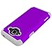 OEAGO Samsung Galaxy J3 6 (2016) Case, Galaxy J3 V J3V Case, Galaxy Sky Case, Galaxy Amp Prime Case, Galaxy Express Prime Case, Galaxy Sol Case, Shock-Absorption Dual Layer Protective Cover - Violet