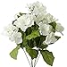 Creamy White Poly Silk Hydrangea Floral Bush | for Indoor Decor