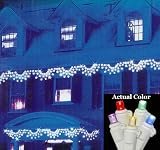 Set of 150 LED Multi-Color Swag Christmas Lights - White Wire