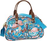 Oilily Painted Flowers Weekender Stone OCB0101-9000, Damen Umhngetasche, grau (Stone 9000) 42 x 14 x 28 (BxHxT)