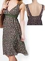 BellaDonnaModen Sommerkleid Kleid Empire Mille Fleur Khaki