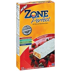ZonePerfect All Natural Nutrition Bar, Strawberry Yogurt, 1.76-Ounce Bars in 12-Count Boxes