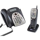 AT&T 2.4 GHz Cordless Telephone with Caller ID/Call Waiting and Answering Machine in Espresso/Champayne