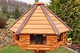 XXL massives Luxus Vogelhaus, Vogelhaeuser + absolut. Blickfang + impraegniert