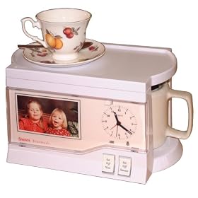 Swan DO1 Teasmade Ceramic Teapot Alarm Clock 4 Cup Capacity