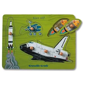 Crocodile Creek Space Adventure Wooden Puzzle