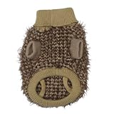 X-SMALL - BLACK - Mixed Yarn Chunky Knit Sweaters