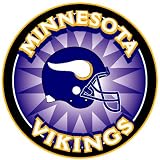 Minnesota Vikings Absorbent Stoneware Coasters with Matching Collectible Tin
