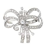 Gaby 'Ssterling Silver C.Z. Diamond Pin Brooch (Holiday Special)
