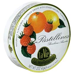 La Vie de La Vosgienne Pastillines Hard Candy, 2-Ounce Tins (Pack of 10)