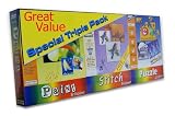 Hobby Triple Pack (Stitch Designer, Paint By Numbers, Puzzle Madness) Software