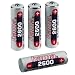Hama NiMH-Akkus 4x AA (Mignon - HR 6) 2600 mAh