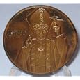 Lithuanian Bronze Color Medal Featuring Pope John Paul II - Jonas Paulius II Lietuva 1993, Kryziu Kalnas, The Hill of Crosses