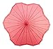 Quasimoon PaperLanternStore.com 32 Inch Red Paper Parasol Umbrella, Scallop Shaped