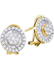 1.10CTW DIAMOND FLOWER EARRING