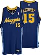 Carmelo Anthony adidas NBA Navy Authentic Denver Nuggets Jersey
