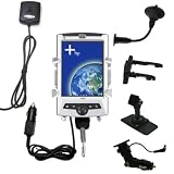 Car / Auto Multi Adapter Mount Holder GPS Navigation Kit for the HP iPAQ rz1710 with built in charger - Gomadic Brand