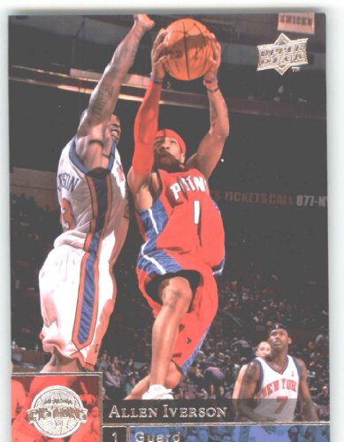 2009-10 Upper Deck #47 Allen Iverson - Detroit Pistons (Basketball Cards)