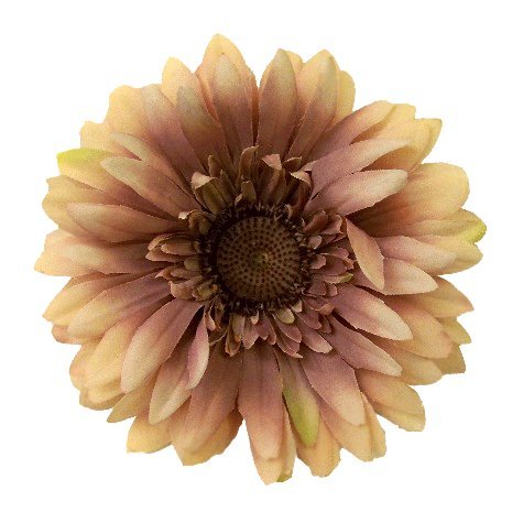 Medium Gerbera Daisy Artificial Flower Pin Brooch, 