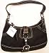 AUTHENTIC COACH HAMPTONS SIGNATURE SMALL CLIP HOBO 10283 (Black, Petite)