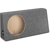 Fierce Audio 12" Inch Sealed Shallow Mount Subwoofer Wedge Style Enclosure for Trucks, Hatchbacks and Tight Spaces