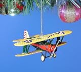 SORA *8 CHRISTMAS ORNAMENT WW2 USA BOEING P-12 NAVY AIRPLANE HOME DECORATION TREE DECOR (Original from The Best Moment @ Amazon)IMAGE