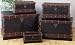 5 Piece Set Handmade Beautifully Crafted Wooden Storage Boxes
