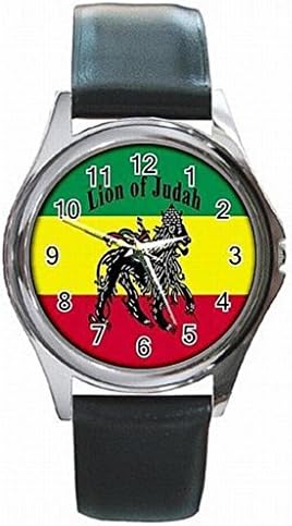 Daguys custom Rasta Jamaica Lion Jamaican Rare Leather Watch New Wrist Watch unisex watch