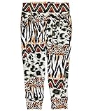 Real Love Little Girls' Toddler "Animal Potpourri" Leggings - white/black, 3t