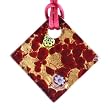 Handmade Millefiori Murano Glass Pendant - Amy Red/Gold
