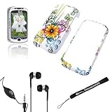 WHITE FLOWER BUTTERFLY Crystal Protective Hard Plastic Graphic Case for T-M ....