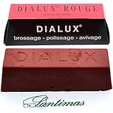 One Bar of Red Dialux ( Rouge ) Jewelers Polishing Compound Rouge - Paste