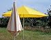 MWH - SONNTEX Schirm Gestell Alu silber Ø 340cm, 6-tlg., Polyester natur