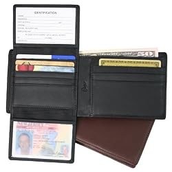 Royce Leather RFID109A-5 Royce Leather Rfid Blocking Euro Commuter Wallet - Black