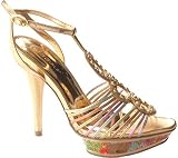 BCBGirls Women's Debby Platform T-Strap Sandal