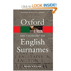 A Dictionary of English Surnames (Oxford Paperback Reference)