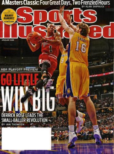Sports Illustrated April 18 2011 Derrick Rose/Chicago Bulls on Cover, The Masters, NBA Playoff Preview, Manny Ramirez/Tampa Bay Devil Rays, Von Miller/Texas A&M