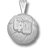 Central Michigan Chippewas Cmu Basketball Pendant (Silver)