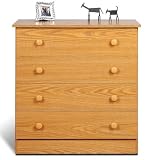 Oak 4-Drawer Chest By Prepac