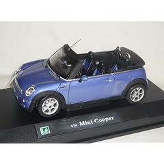 MINI COOPER CABRIO BLAU 1/24 CARARAMA MODELLAUTO MODELL AUTO