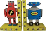 Kid's Tatutina Wood Adorable Designed Robot Bookends