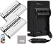 Pack of 2 SLB-10A Batteries and Battery Charger for Samsung EX2F HZ15W SL202 SL420 SL620 SL820 ST66 ST76 WB150F WB250F WB750 WB800F WB850F Digital Camera + More!!