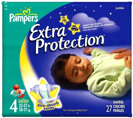 Pampers Extra Protection Jumbo Pack Size 4 27ct.