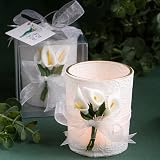 Stunning calla lily design candle favors, 1